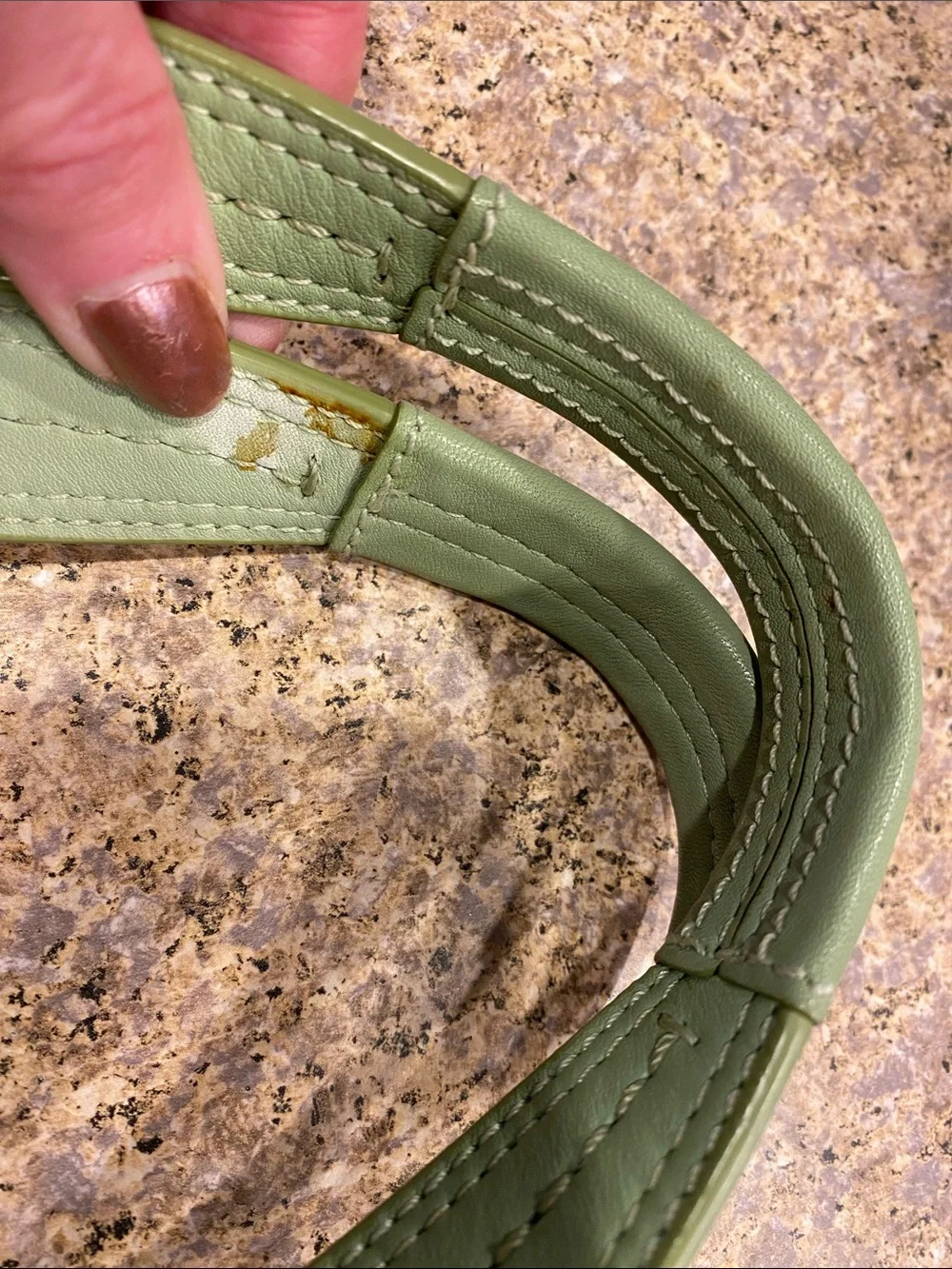 Coach Shoulder Leather Bag Purse Green F13732 Silver Colored Hardware - Picture 17 of 17
